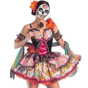 Costume sexy da donna con teschi messicani