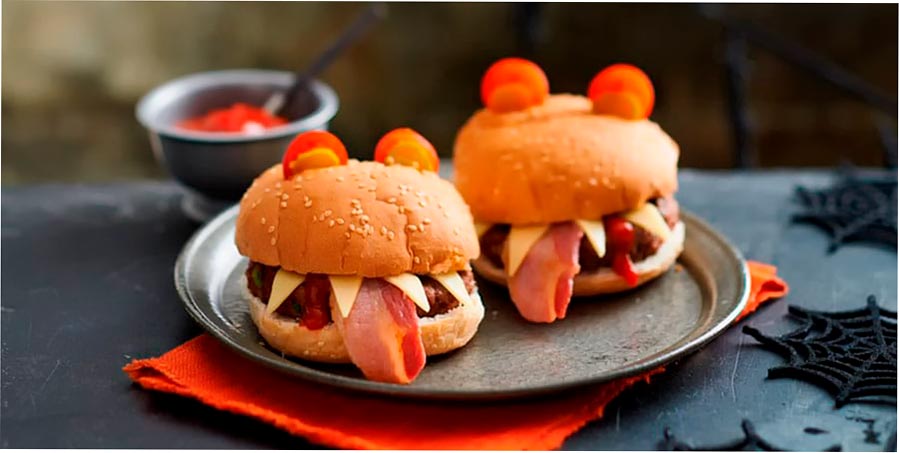 ricetta dell'hamburger di vampiro