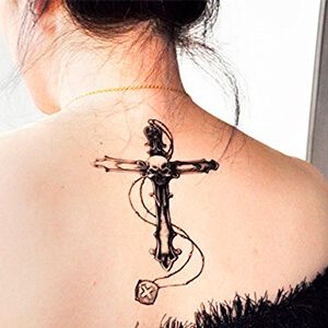 Tatuaggio con Teschio al centro della Croce